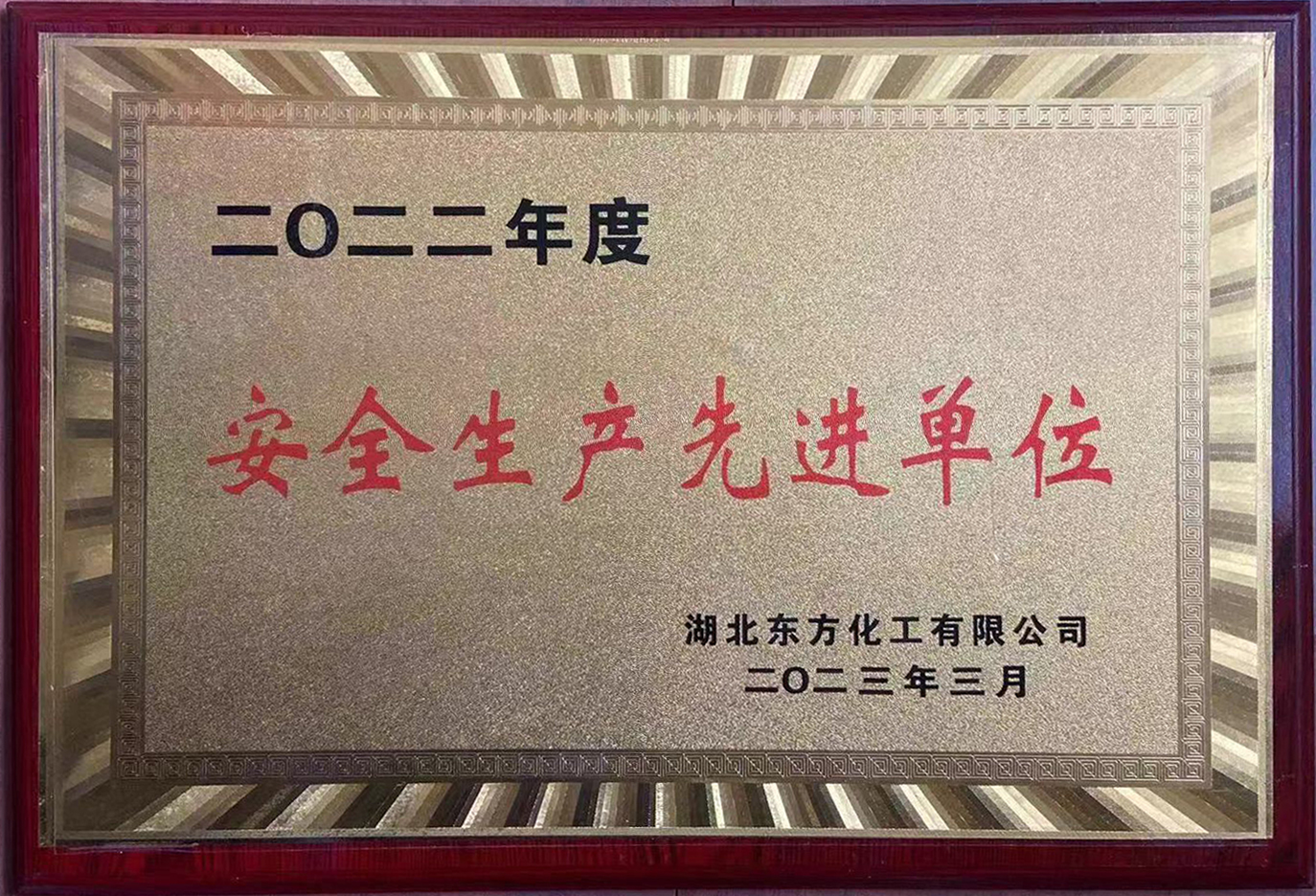 安全生產(chǎn)先進單位